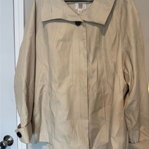 Gallery Women's Tan Trench Coat 2X